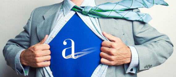payment protection programs - superman opening shirt, revealing answernet logo