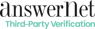 Logotipo AnswerNet Verificación de terceros 2026